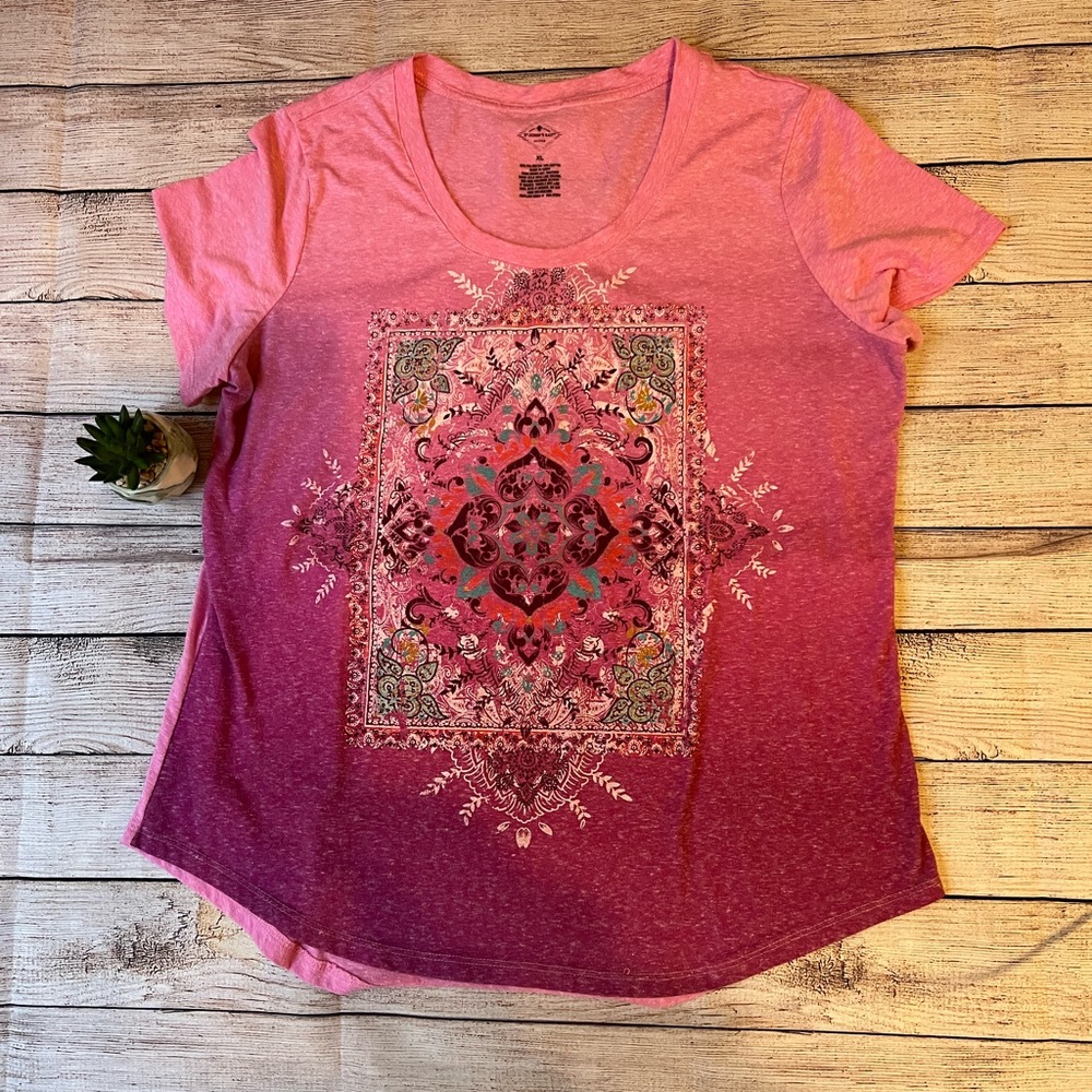 ST. JOHN’S BAY pink XL active bandana shirt